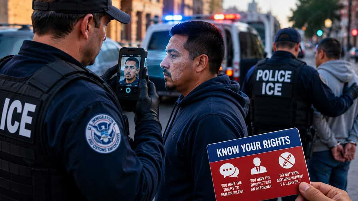 ICE Now Uses Facial Scans During Arrests: Know Your Rights if Approached