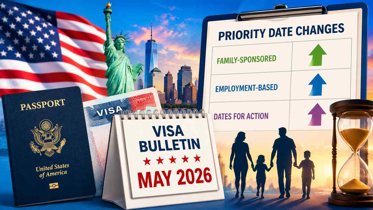Visa Bulletin For May 2026: Family and Employment Priority Date Changes