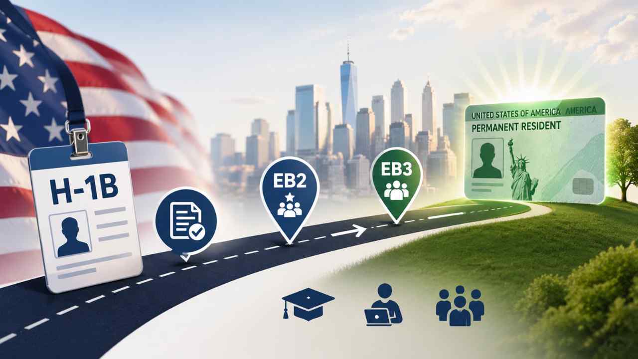 How to Move from H1-B to Green Card: EB2 and EB3 Path Explained
