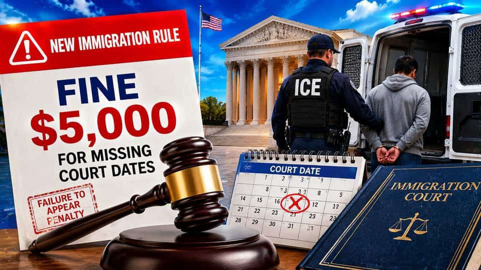 New Immigration Rule Could Fine Migrants $5,000 for Missing Court Dates